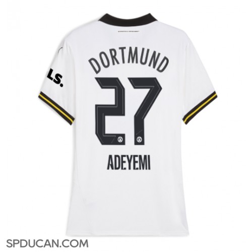 Zenski Nogometni Dres Borussia Dortmund Karim Adeyemi #27 Rezervni 2024-25 Kratak Rukav